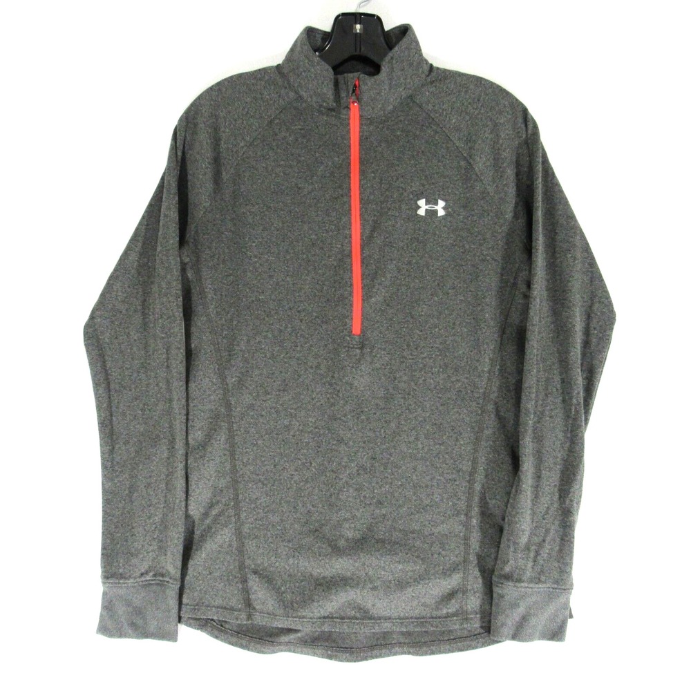 Under Armour Sweatshirt Womens Size Medium Heatgear‎ Loose pullover 1/4 zip Gray